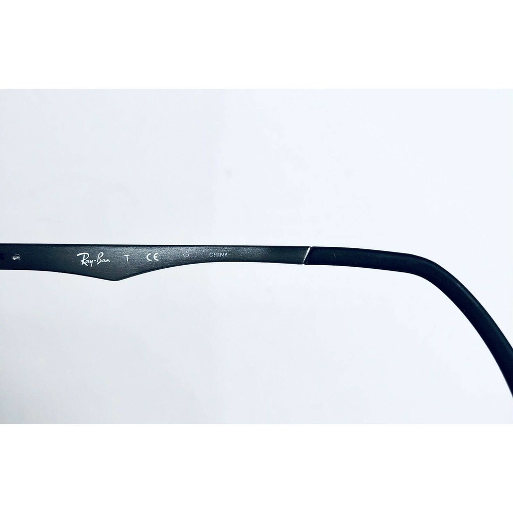 Rayban Silver Rectangular Wrap Glasses - image 8